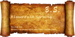 Bienenfeld Sarolta névjegykártya